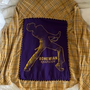 Vintage Queen Freddy Mercury Bohemian Rhapsody long sleeve flannel shirt